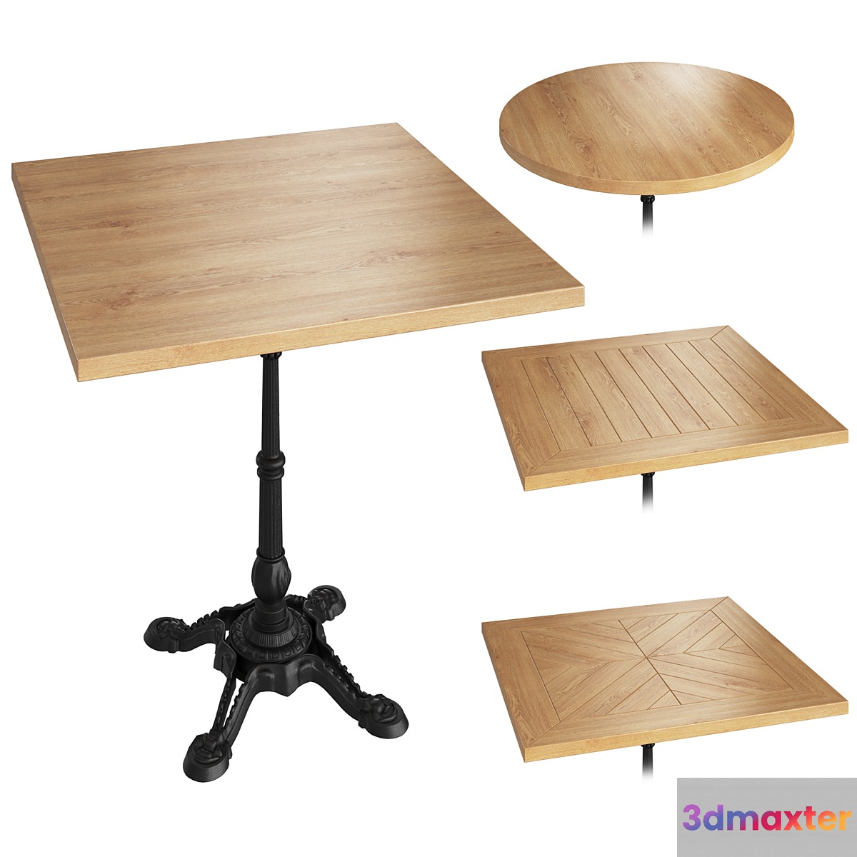 One leg loft table 3D Max