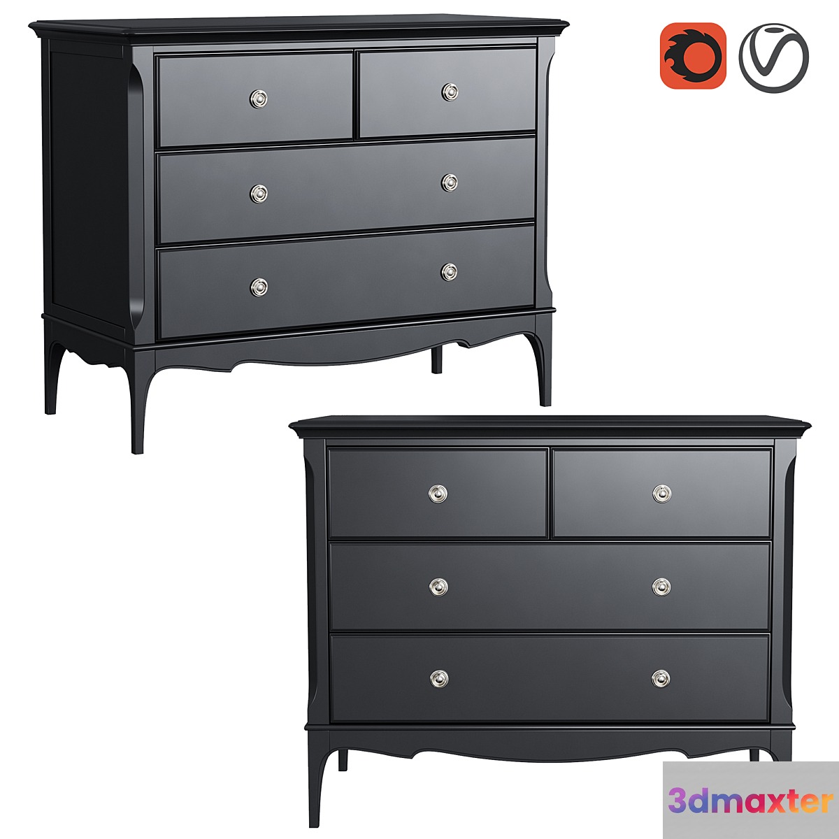 Dantone Home chest of drawers Venice 3D Max