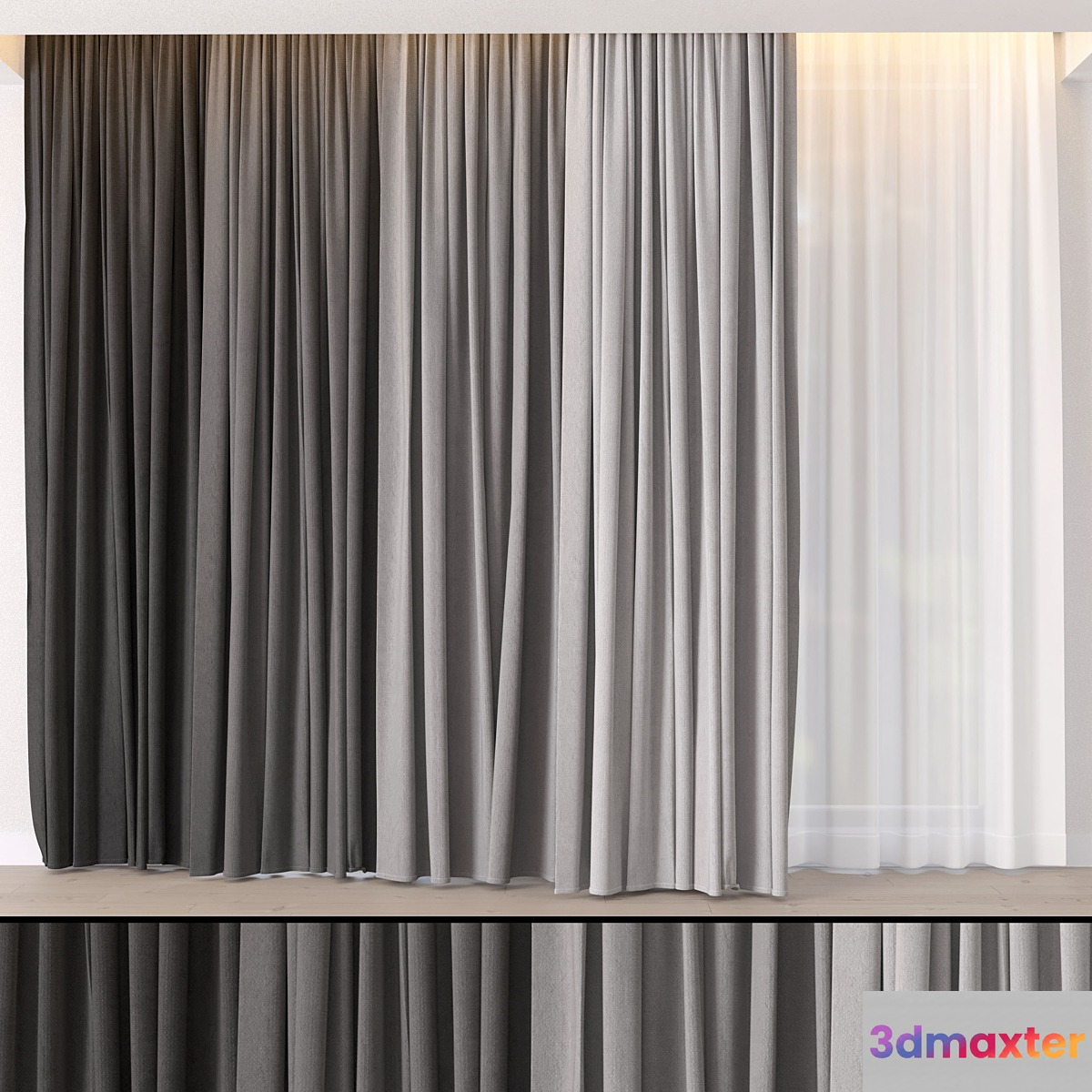 Hadi Curtains 12 3D Max