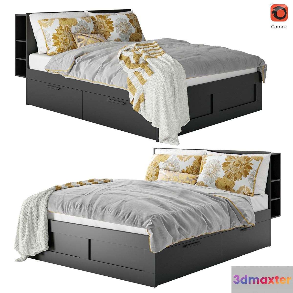 Ikea Brimnes 3D Max