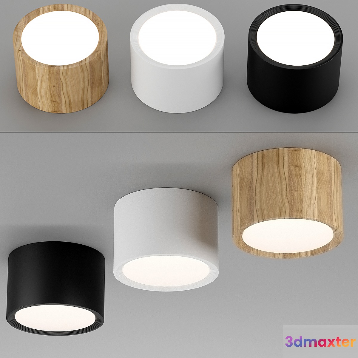 Modern LED Ceiling Lights 005 3D Max