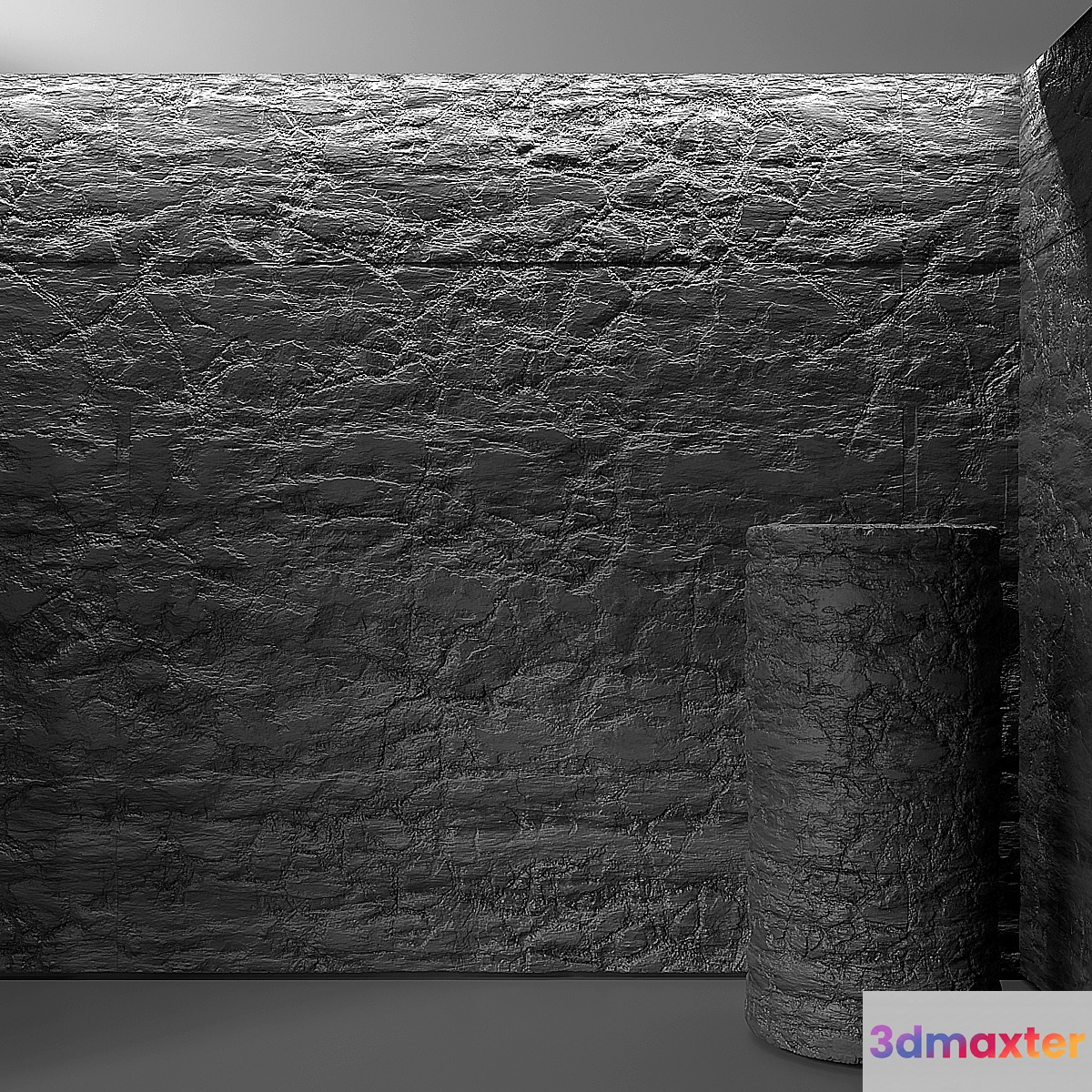 dark slate wall 3D Max