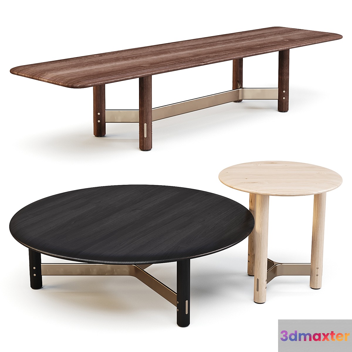 District Eight: Stilt - Coffee Tables Set 01