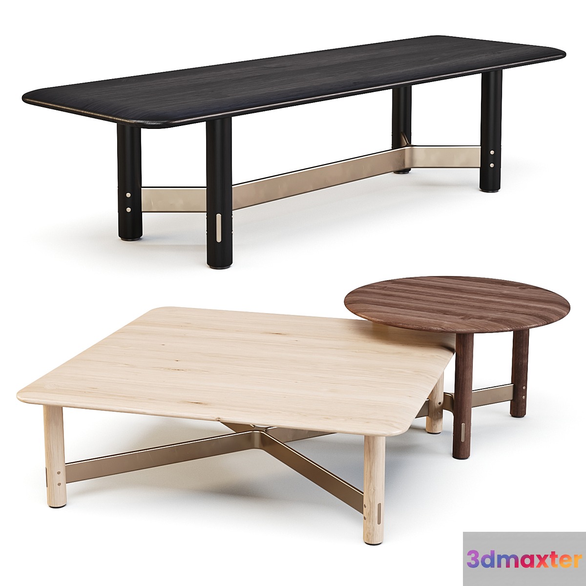 District Eight: Stilt - Coffee Tables Set 02 - No.4