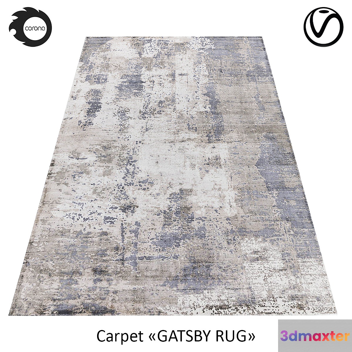 Indian carpet from art-silk 