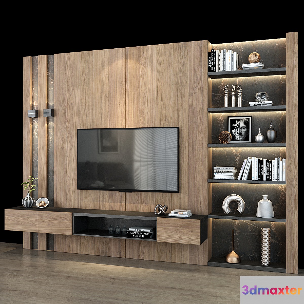 TV shelf 0259 3D Max