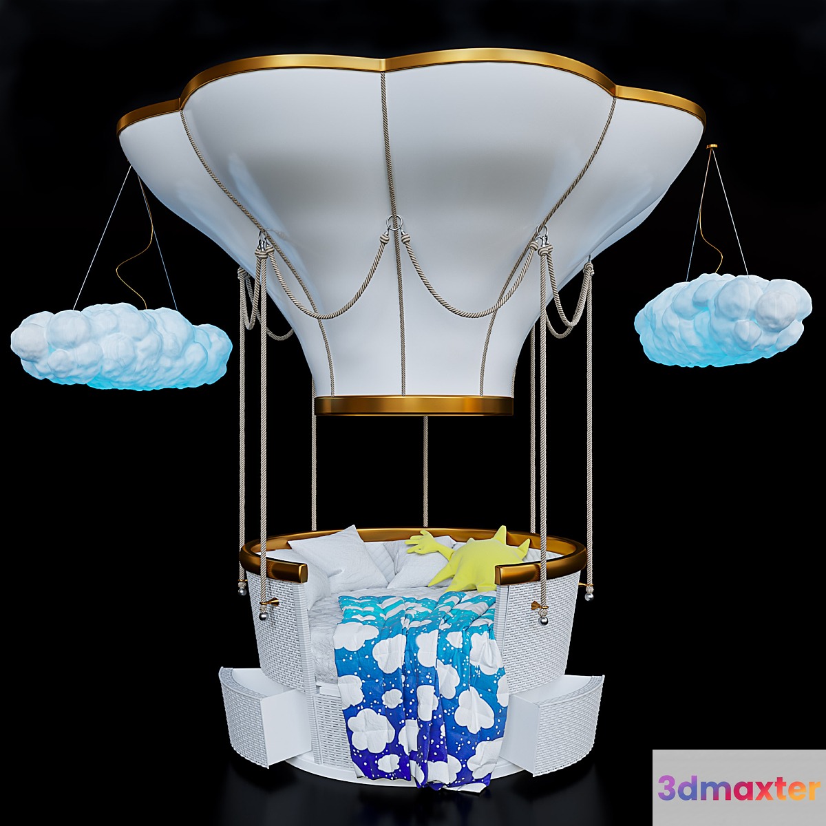 Circu baby bed 3D Max