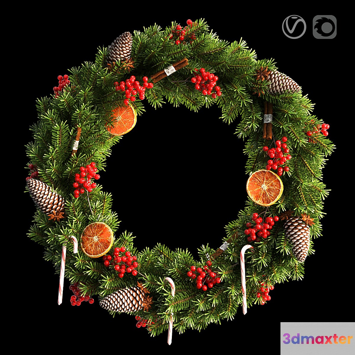 Christmas wreath 66cm