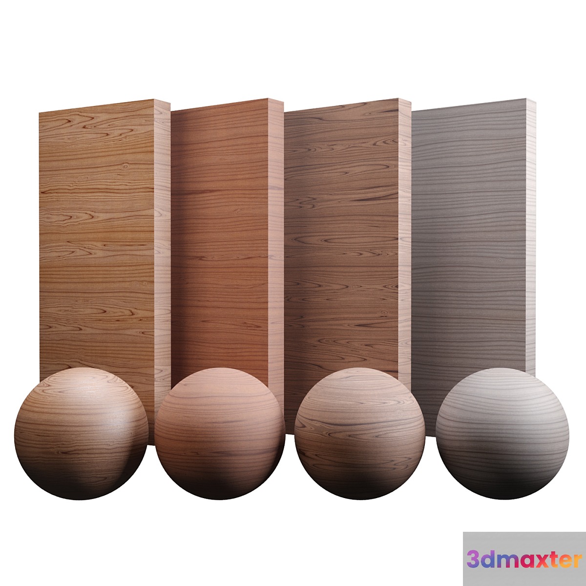 Fine Mahogany Wood Varnished 3D Max