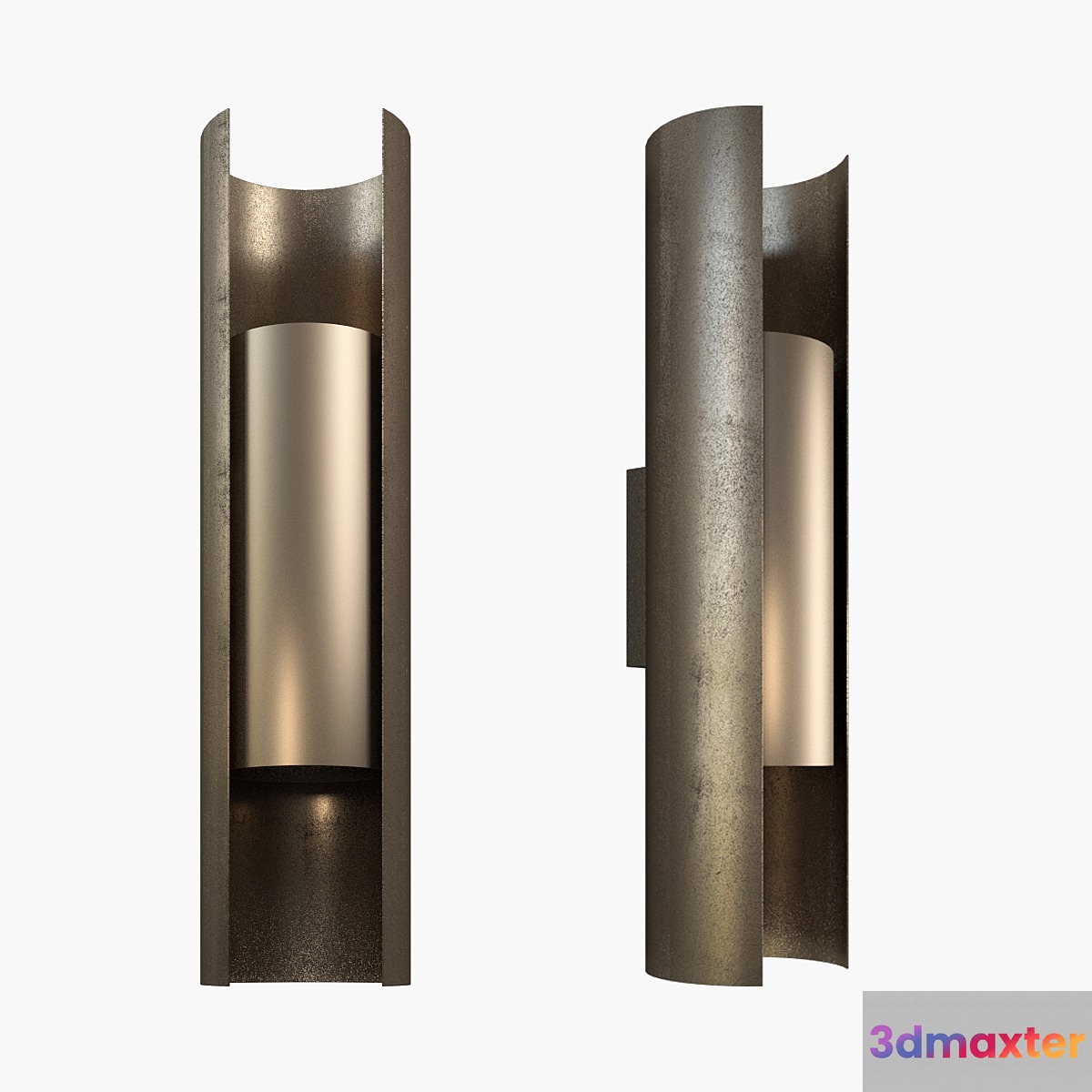 Nyx sconce in patinated brass - No.4