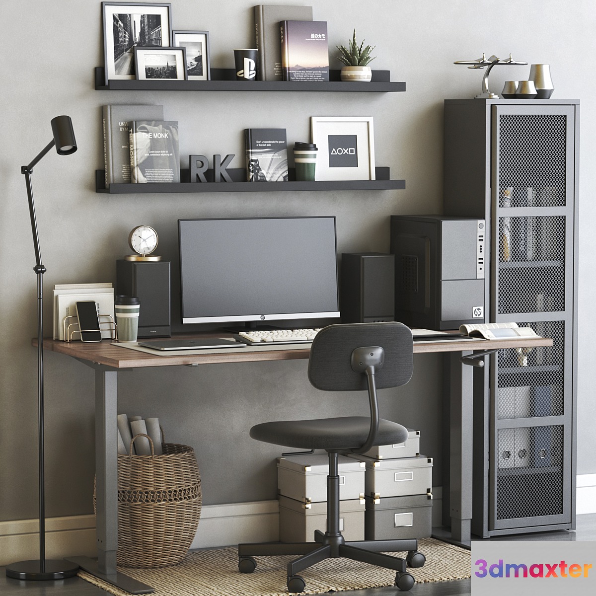 IKEA office workplace 57 3D Max