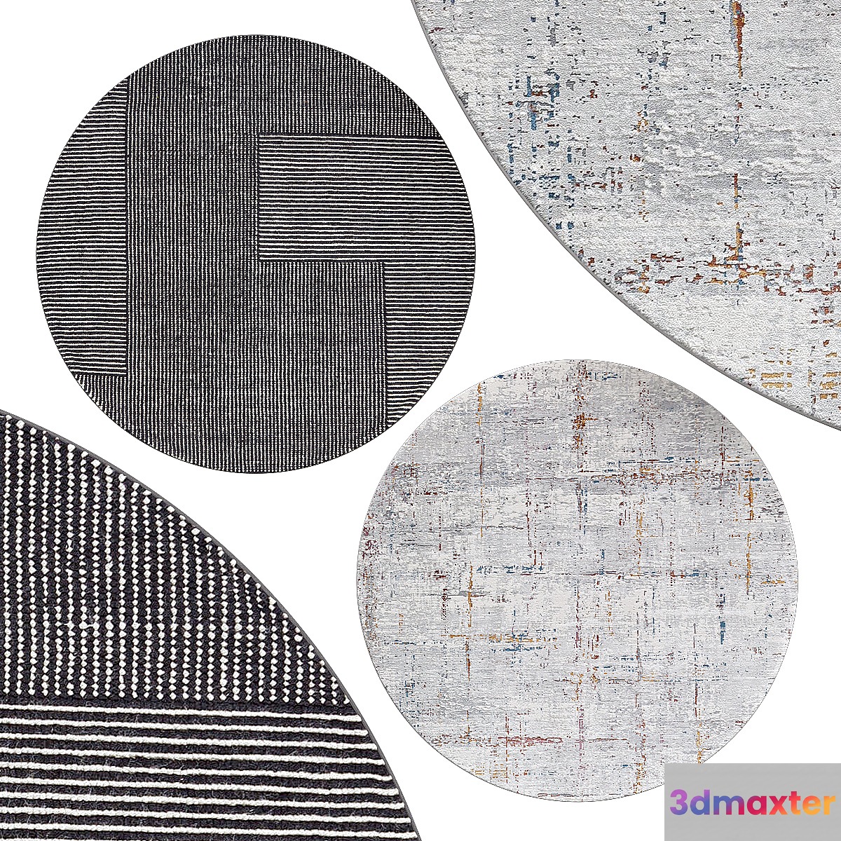 Circle rugs | No. 090 3D Max