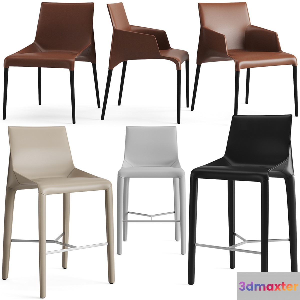 Poliform Seattle Dining Chair And Bar Stool - No.4