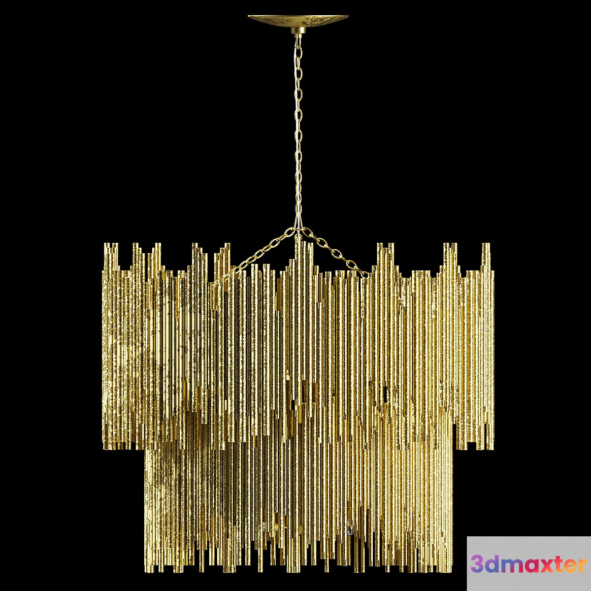 Prescott Two Tiered Pendant 3D Max