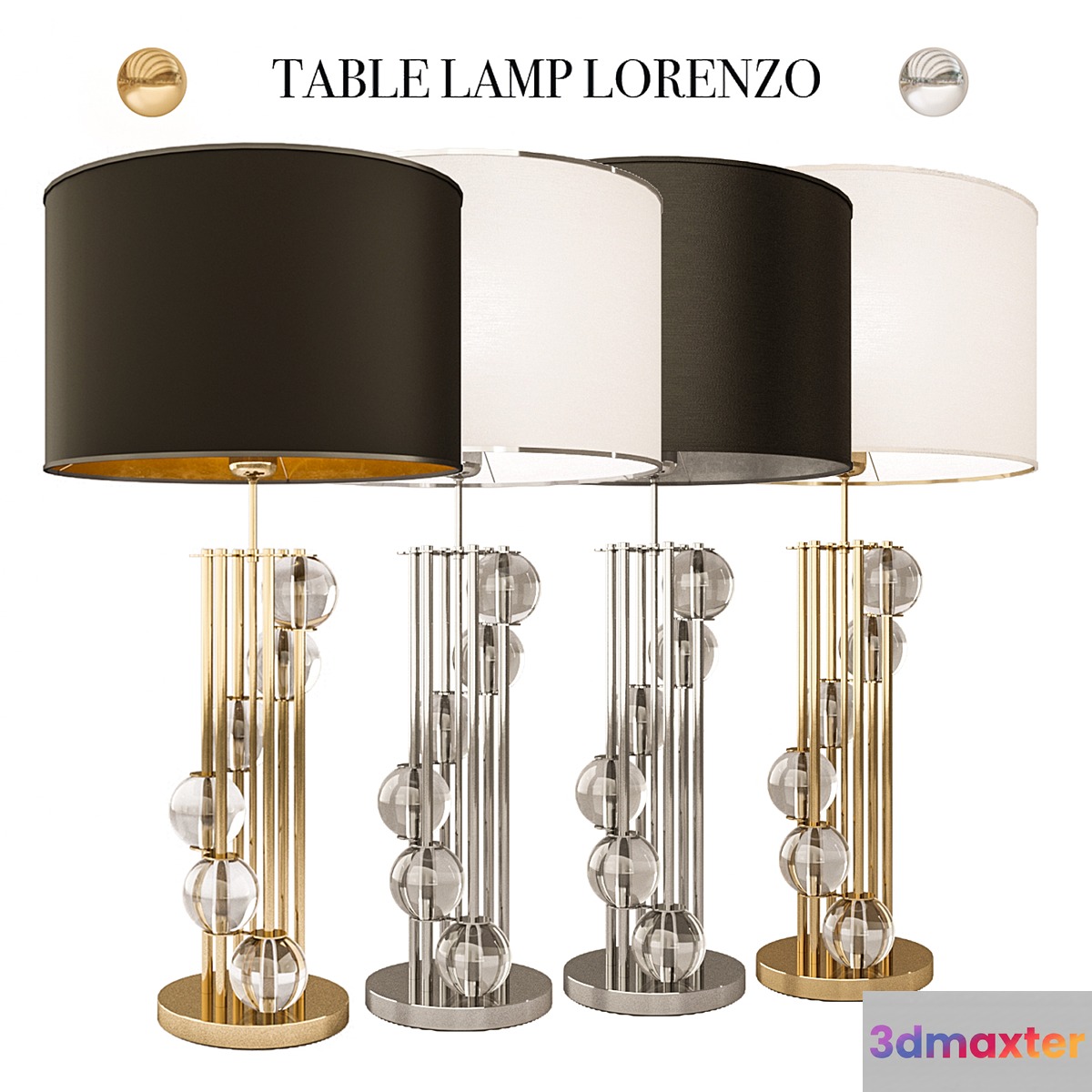 Table lamp Eichholtz Lorenzo 3D Max