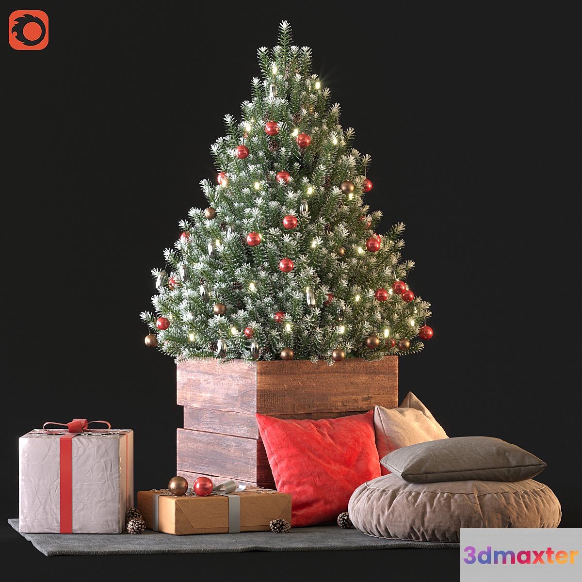 Christmas tree 3D Max