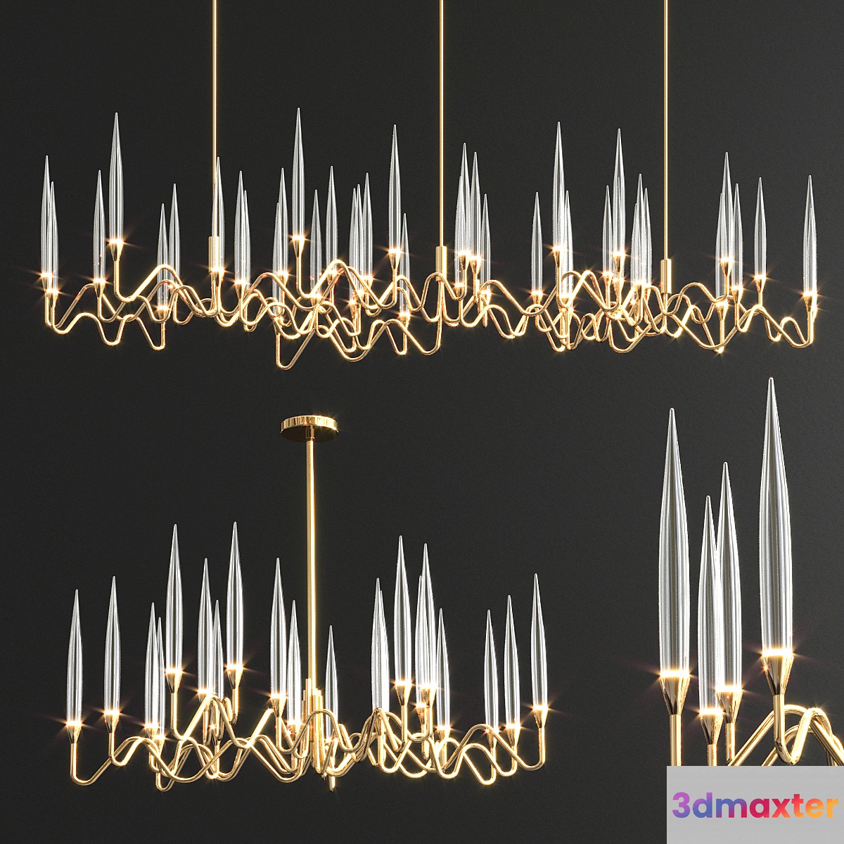 Chandeliers by Il Pezzo Mancante 3D Max