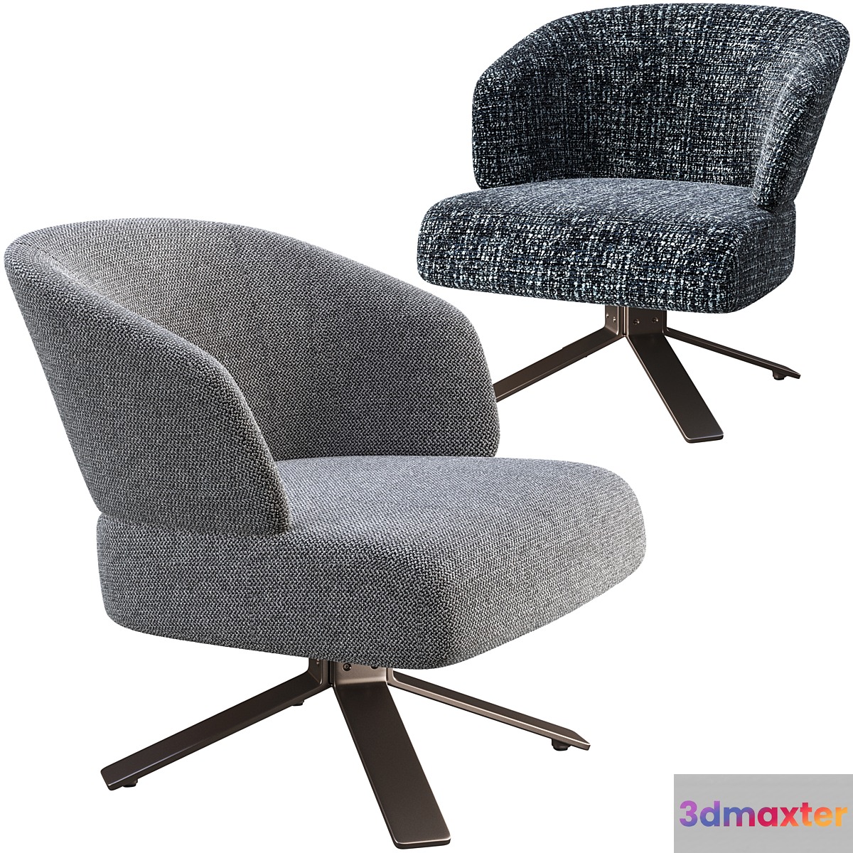 Armchair minotti reeves small 3D Max