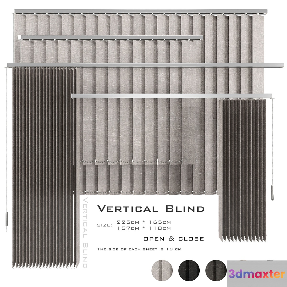 Vertical Blind 3D Max