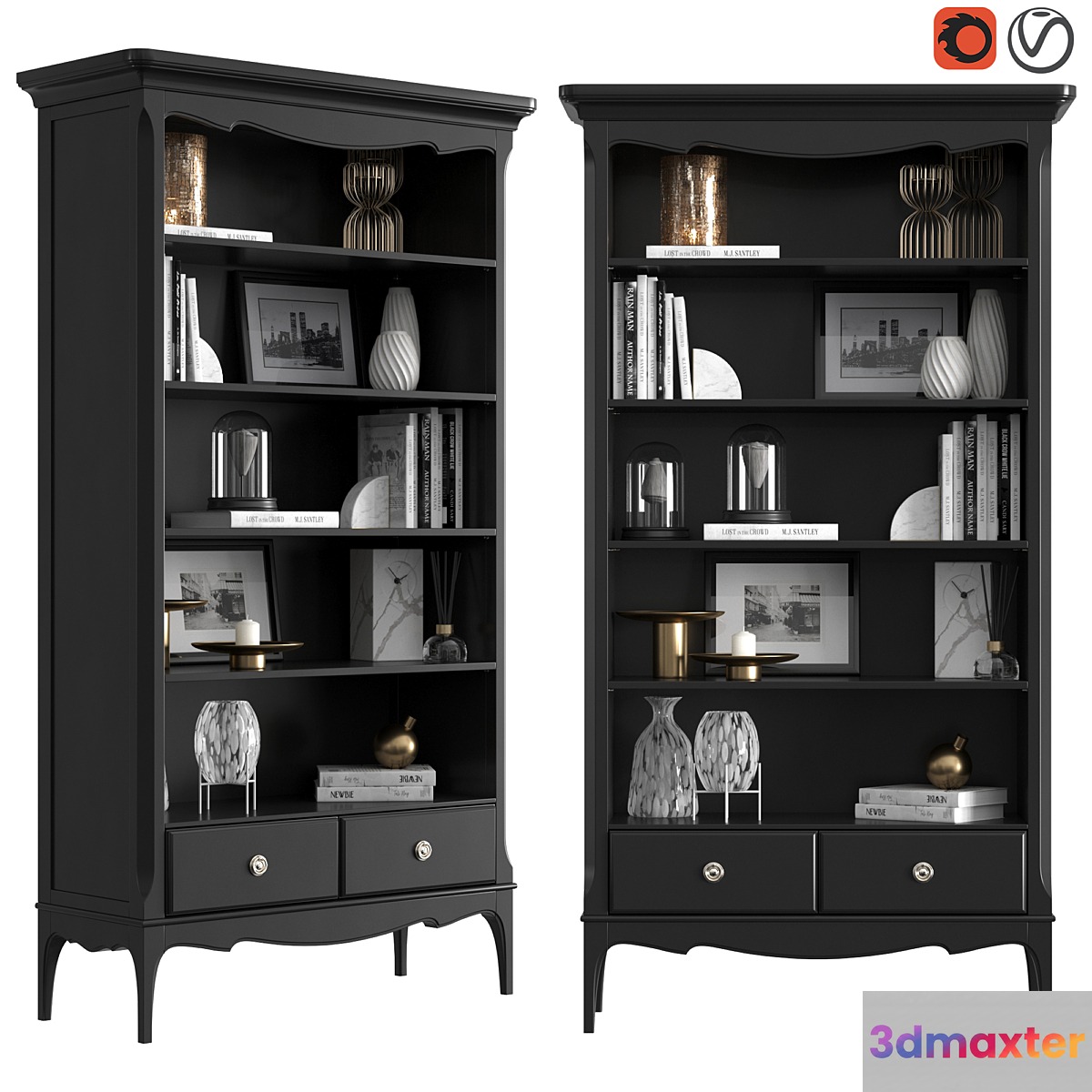 Dantone Home Library Venice 3D Max