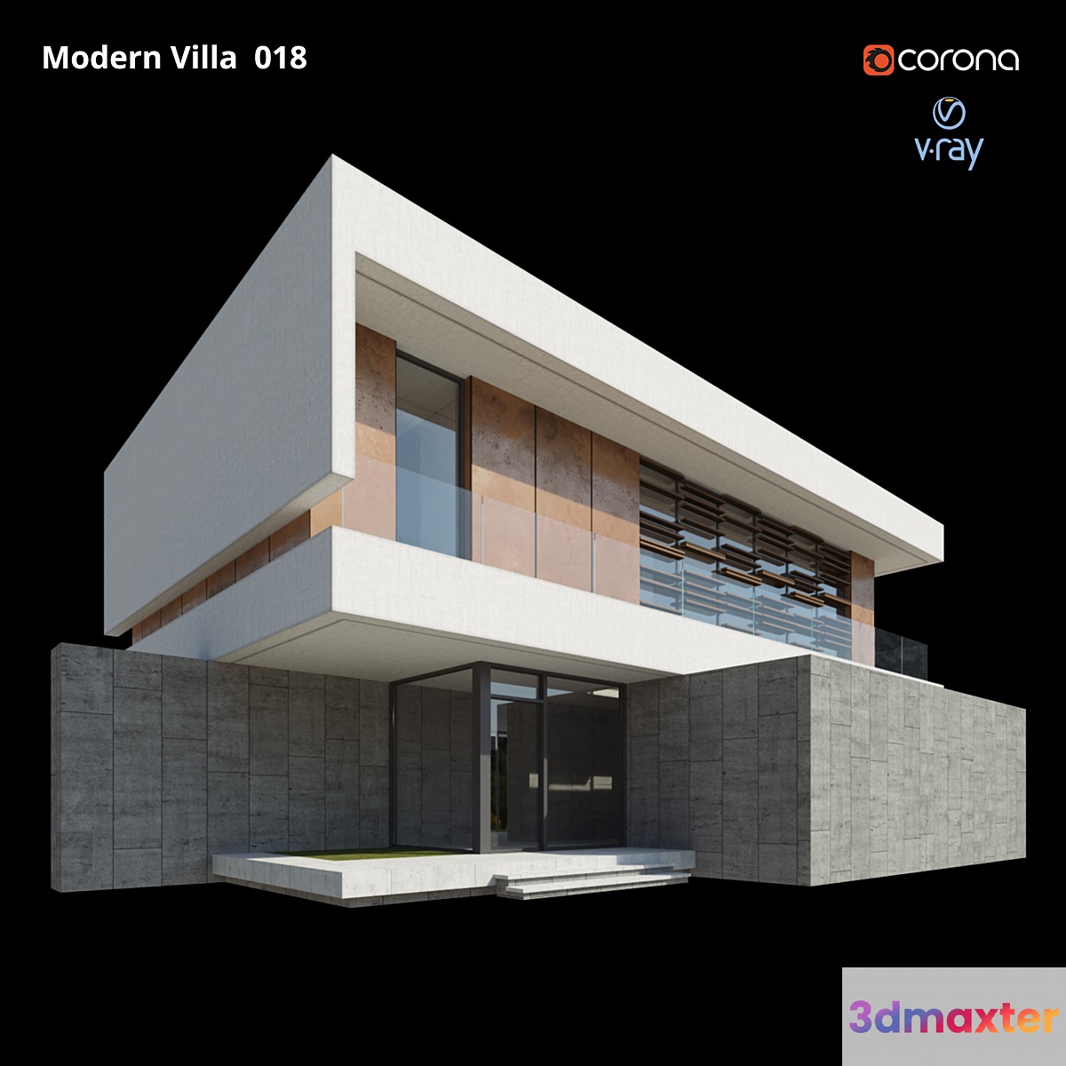 Modern Villa Design 018 - No.2 3D Max