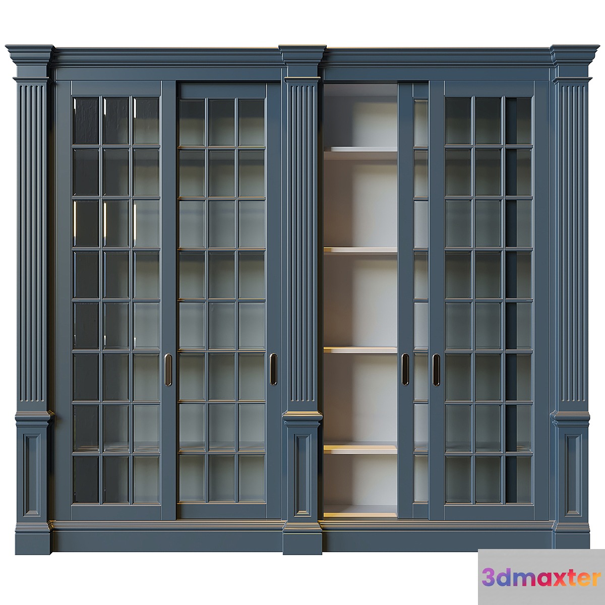 American style wardrobe 3D Max