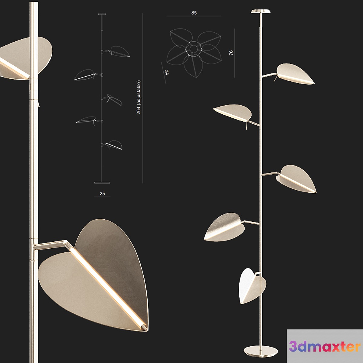 Visionnaire ARACEA | Hanging lamp 3D Max
