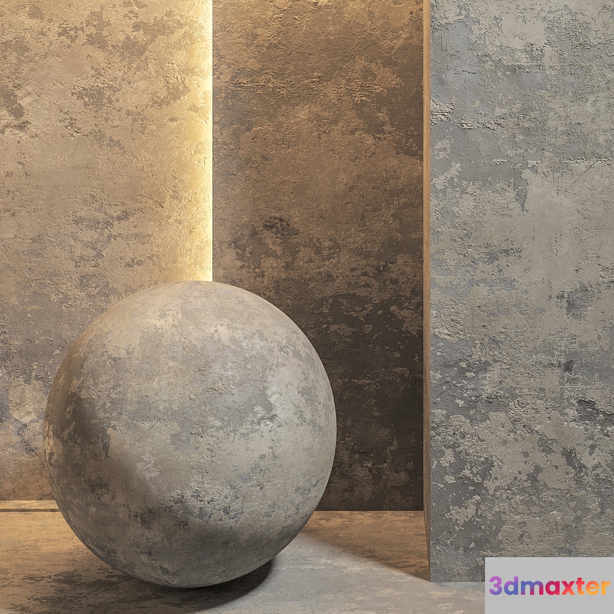 Decorative plaster 3D Max