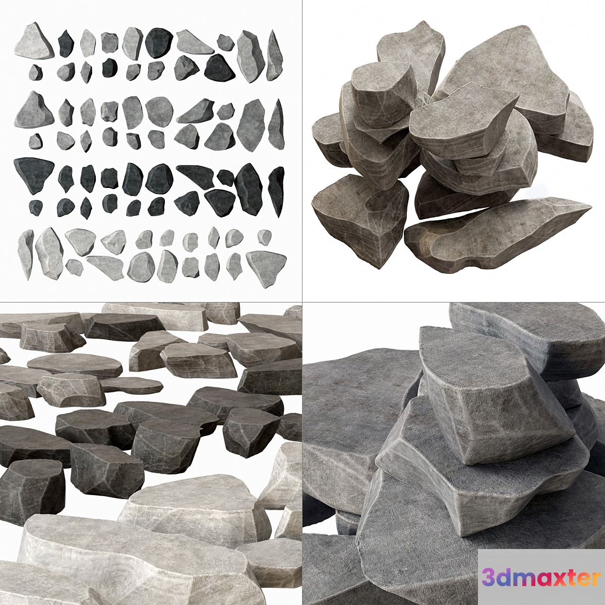 Rock stone plate splinter n1 _ Rock stone plate