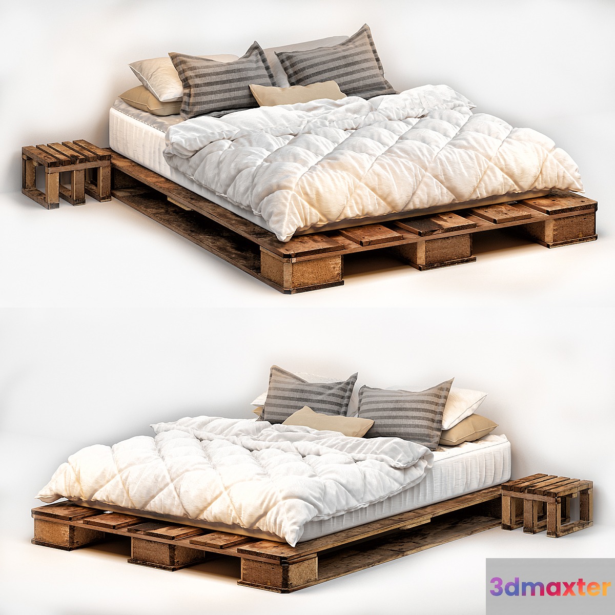 Modern bed 005 3D Max