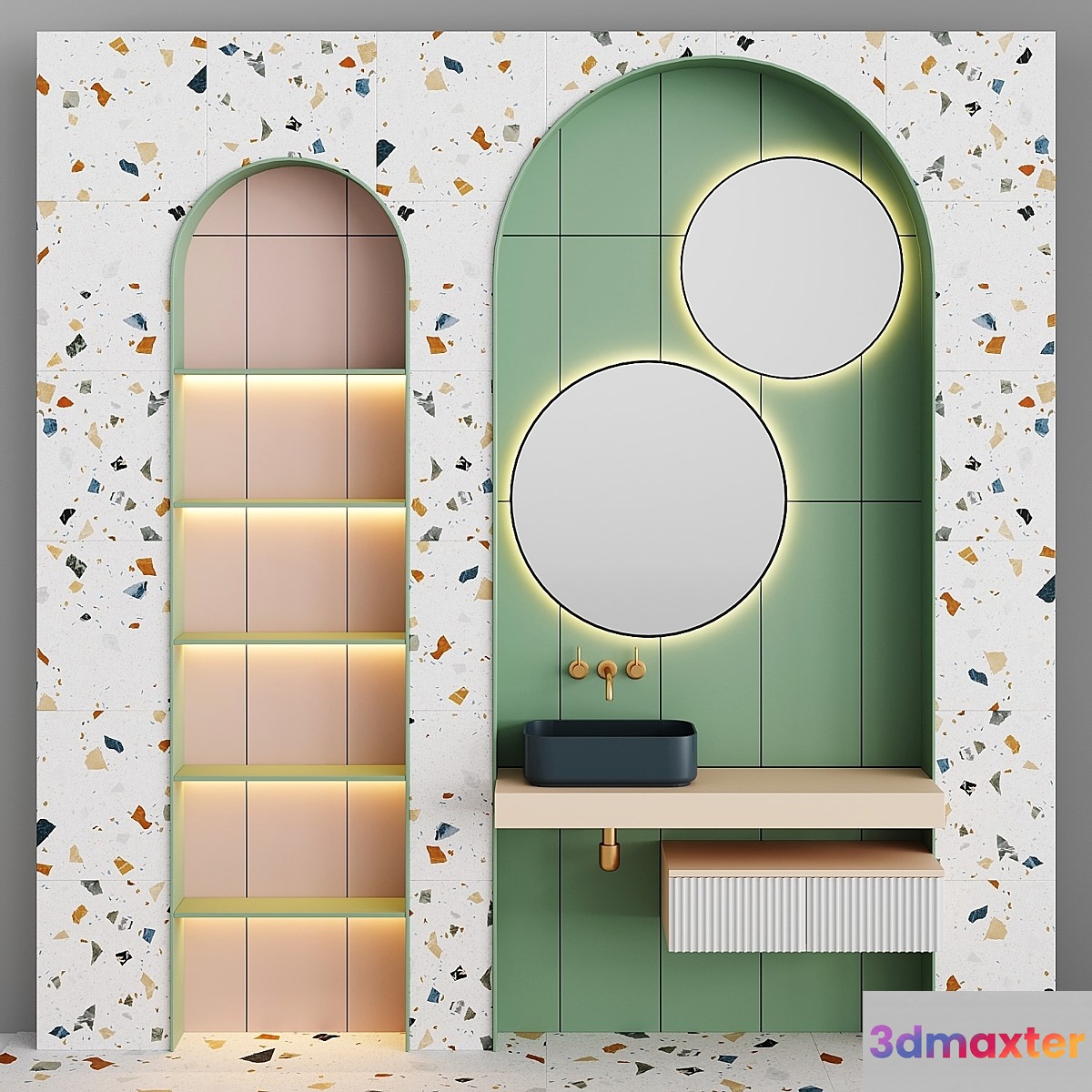 Bathroom Set BS16 3D Max