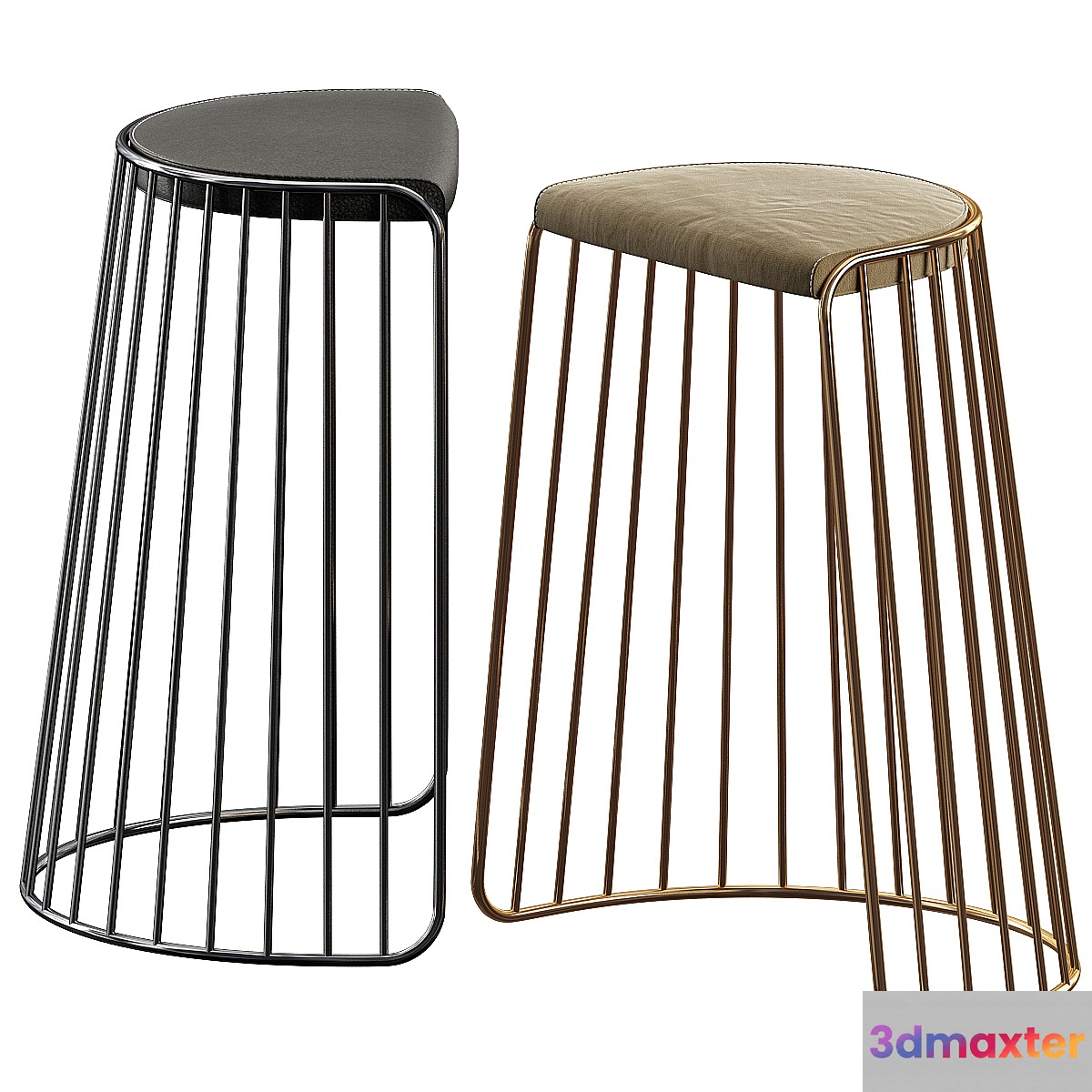 Phase Design Bride's Veil Bar Stool - No.2 3D Max