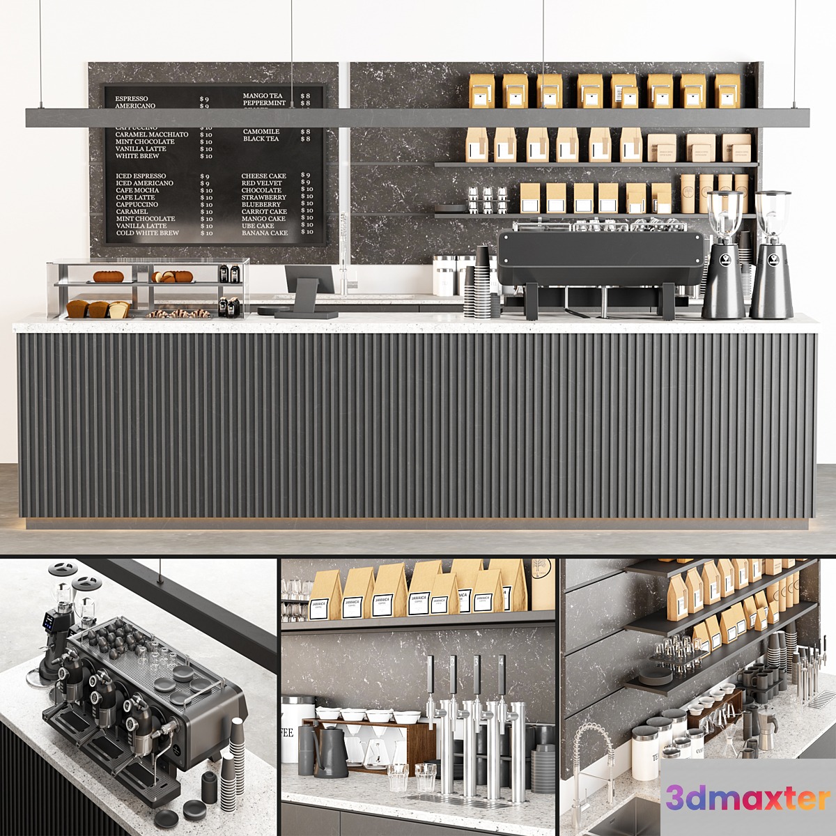 coffee shop 03 3D Max