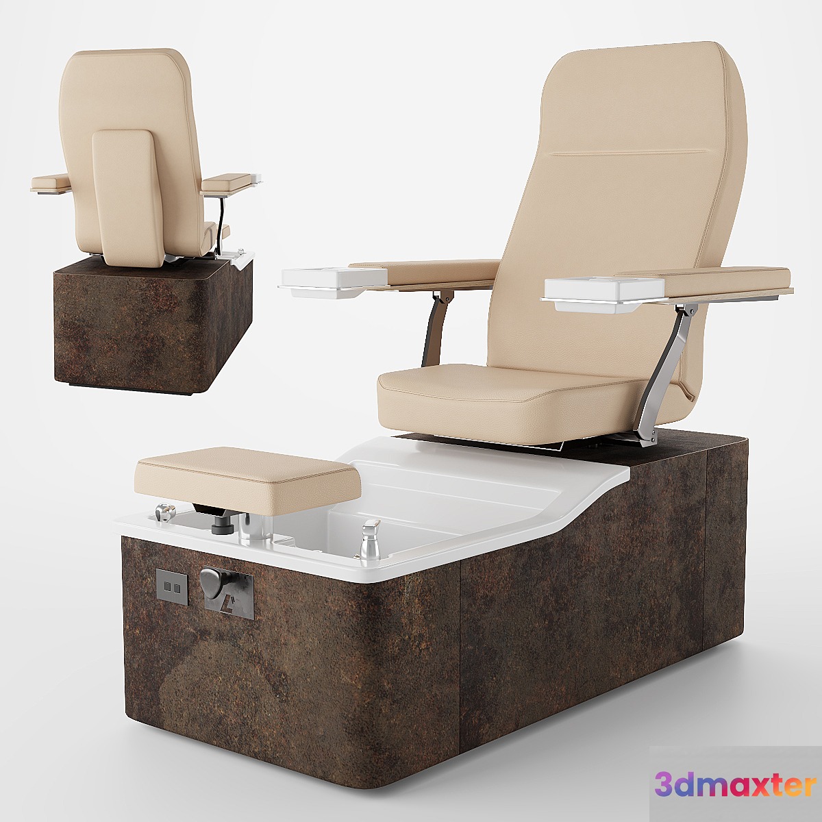 Capri Pedi Spa 3D Max
