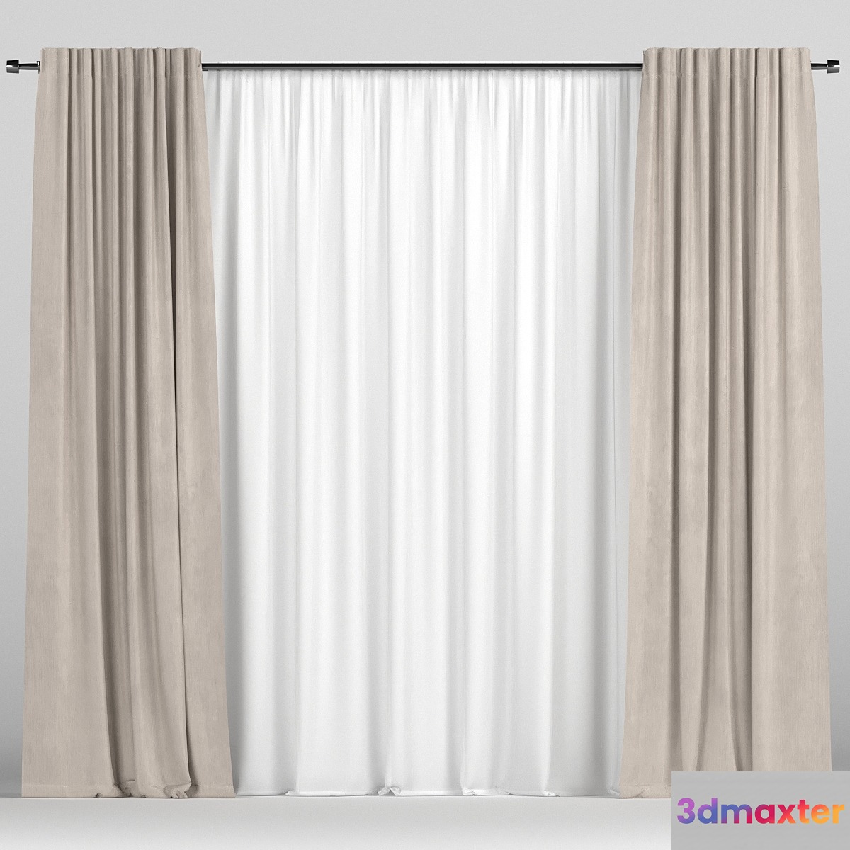 Curtains with tulle - No.3
