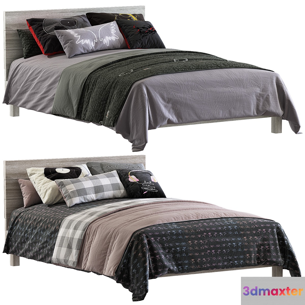 Reve cabecero bed 3D Max
