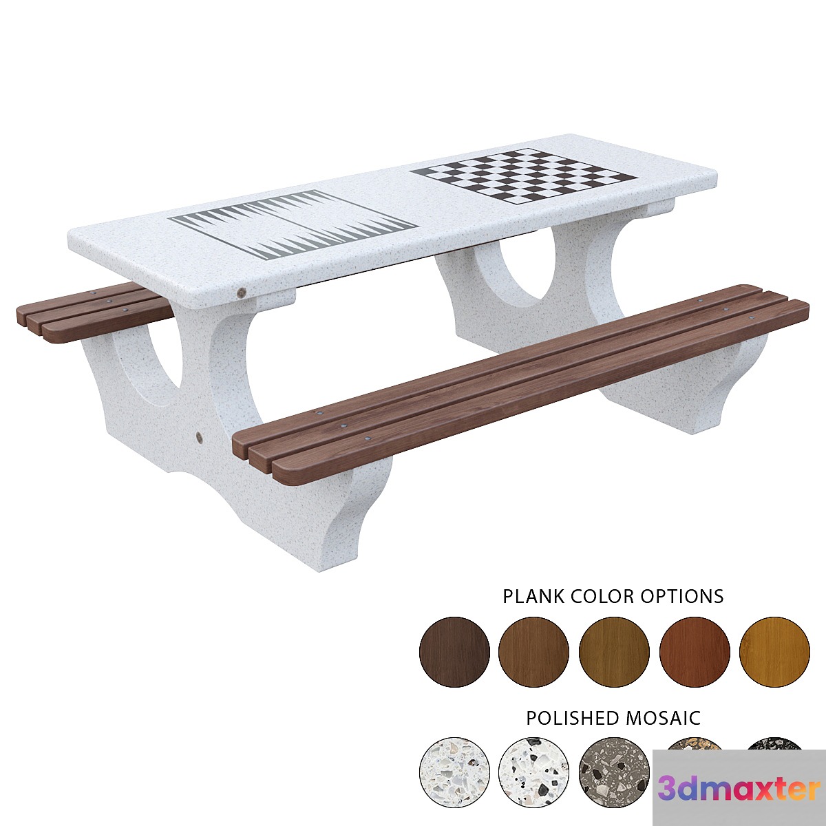 Concrete Play Table 115 3D Max