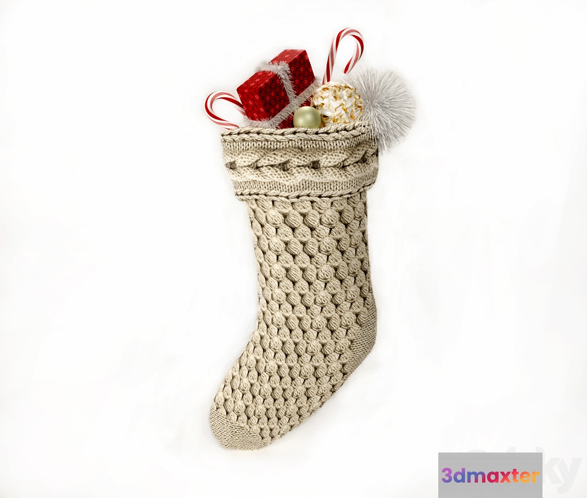 Christmas stocking 3D Max