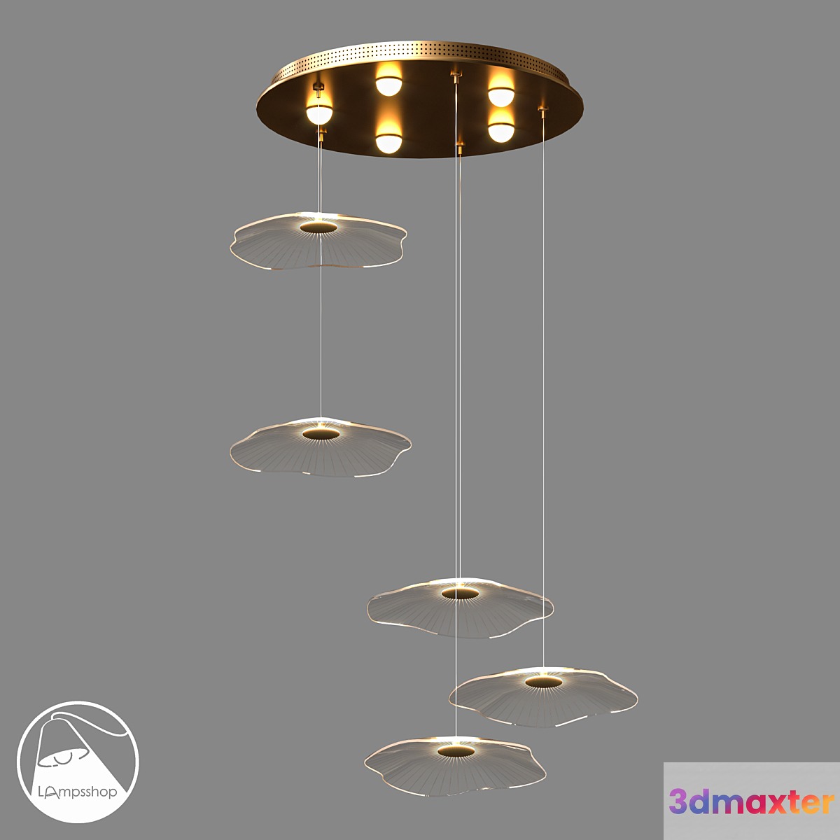 LampsShop.ru L1362 Chandelier Jellyfish 3D Max