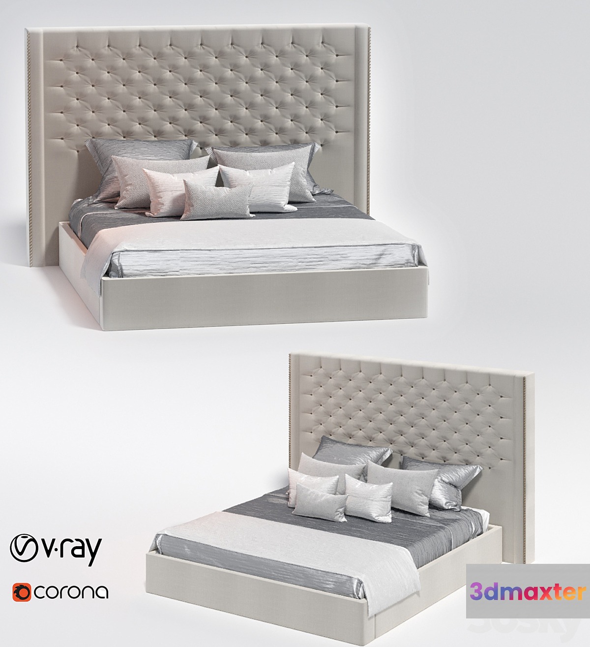 Nina wingback bed
