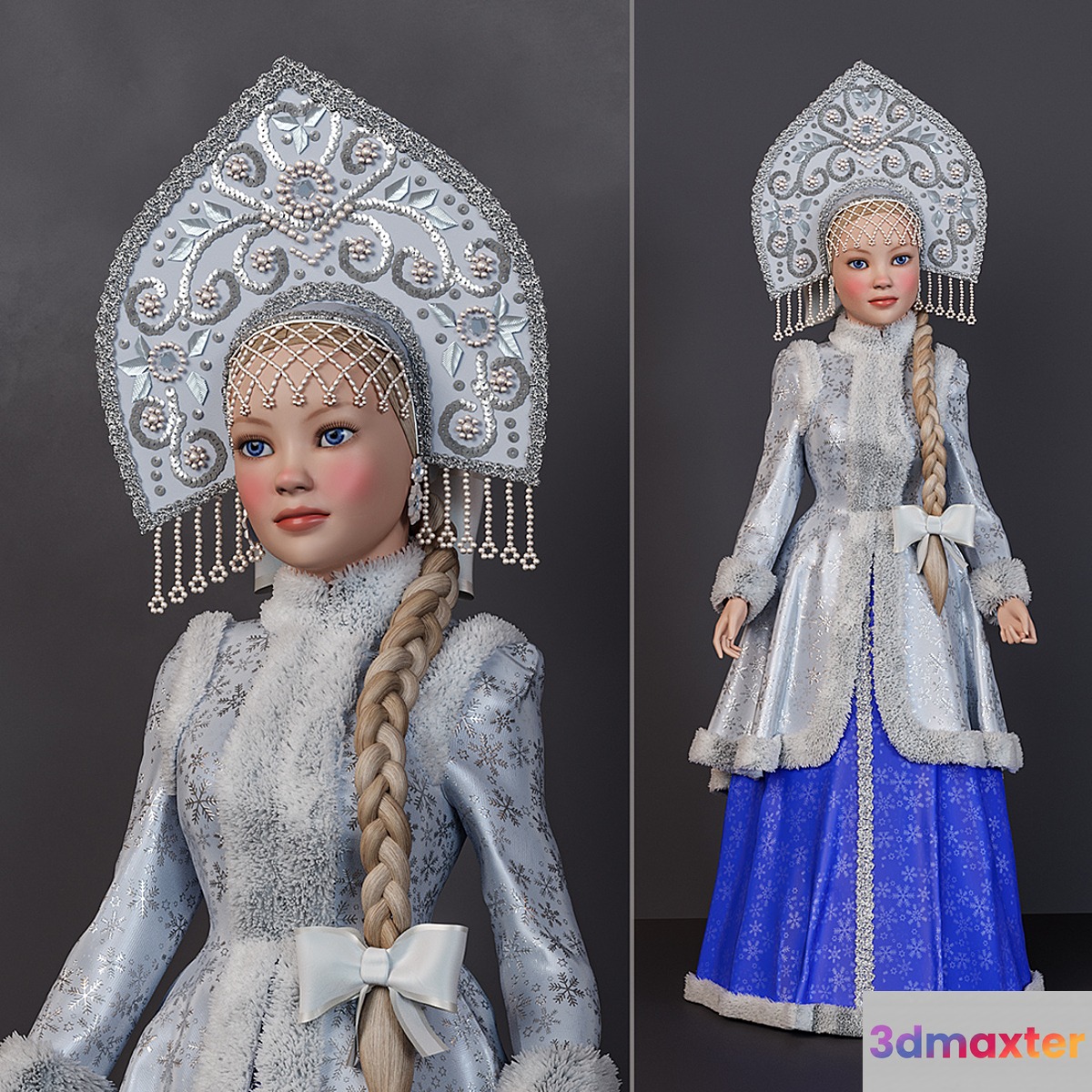 Snow Maiden 3D Max