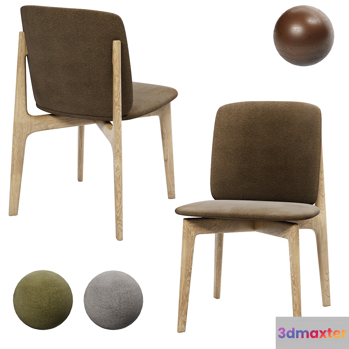 Egadi 01 chair by Very Wood 3D Max