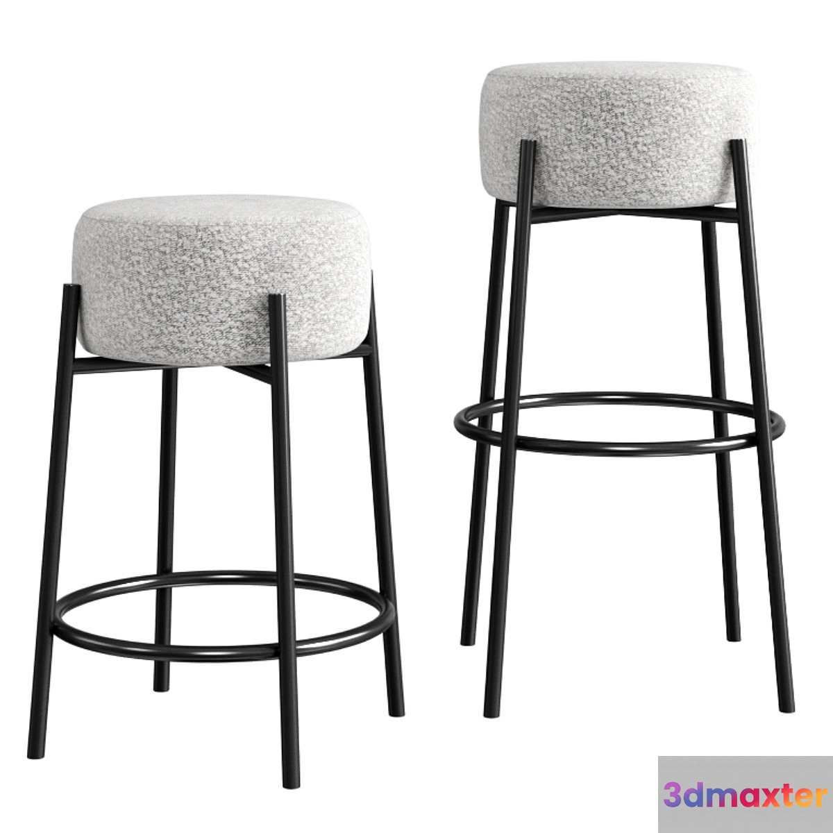 Cb2 Peg Upholstered Counter & Bar Stool - No.3