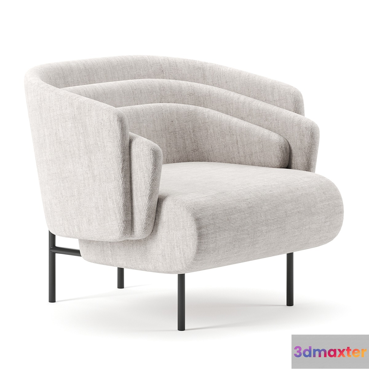 HUG armchair by Christophe Delcourt 3D Max