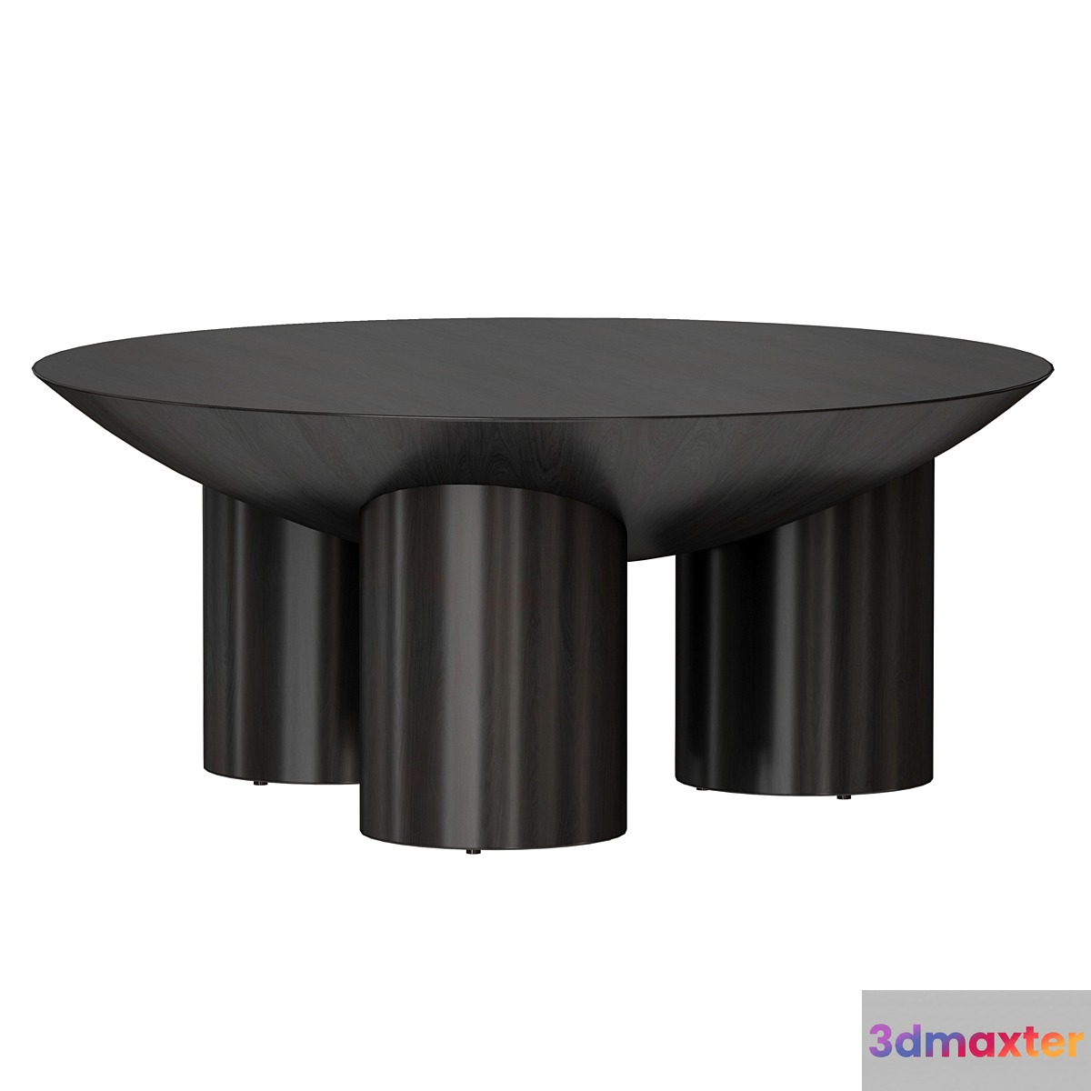 Tom Charcoal Three-Legged Coffee Table (Crate and Barrel) 3D Max