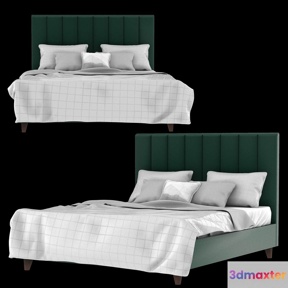 Bed Scown Barhat Emerald