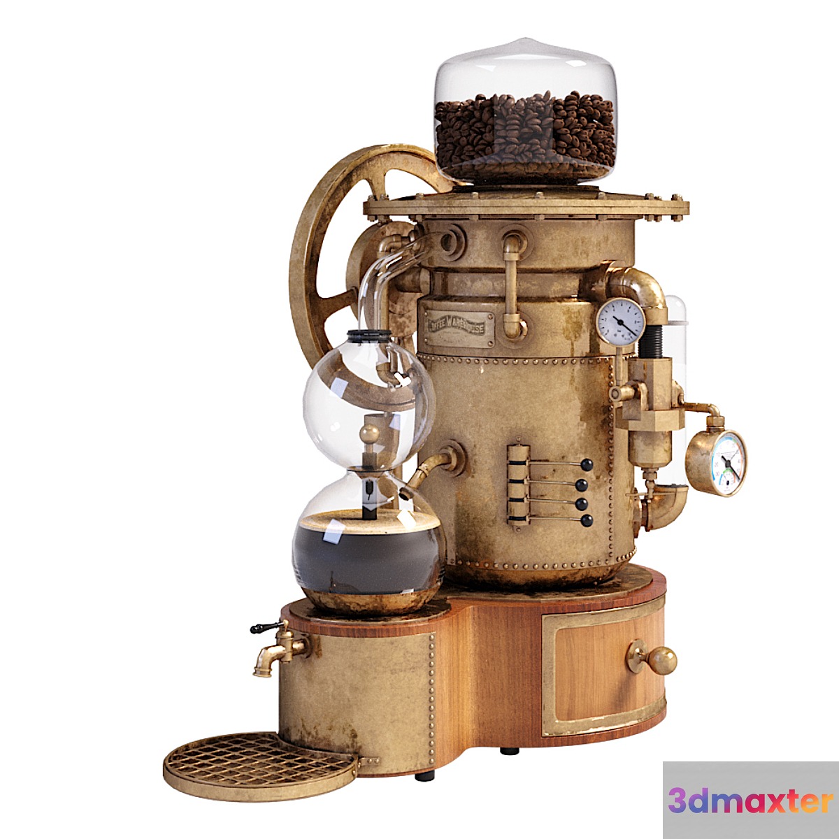 Coffee machine 3D Max