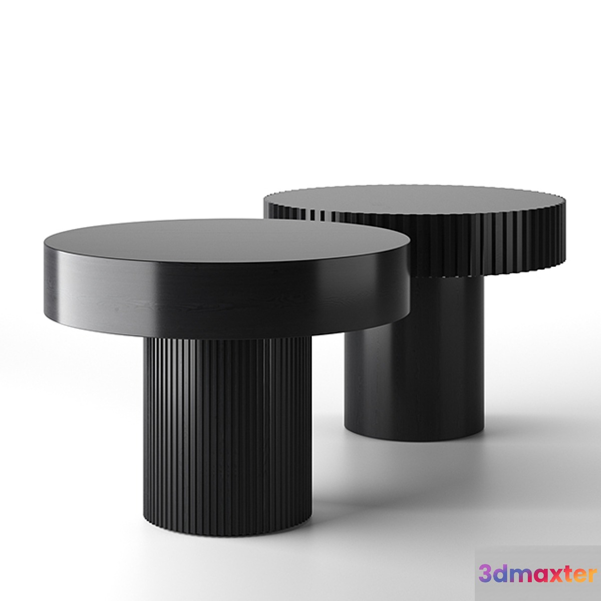 Black wooden coffee table - No.4