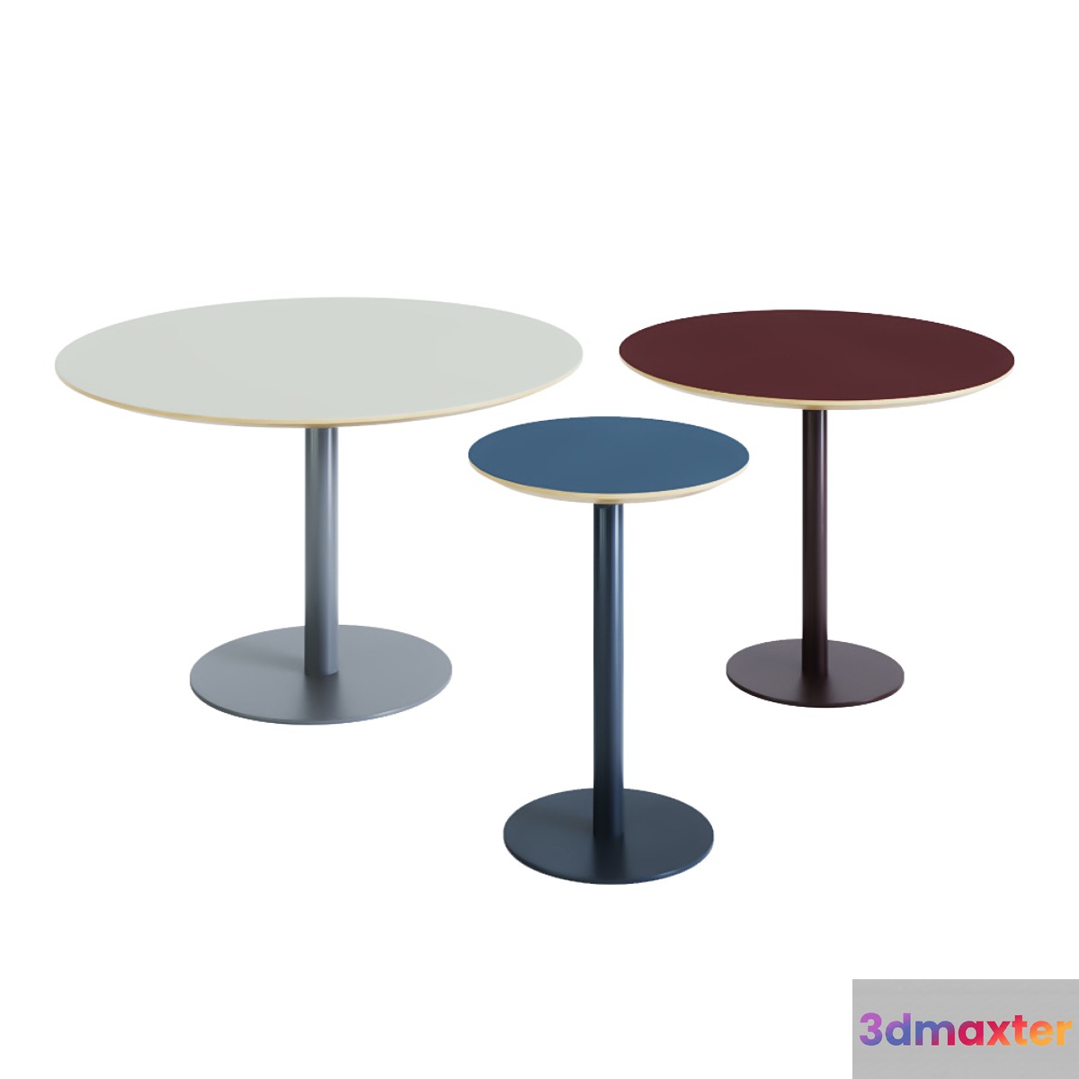 De Vorm Column Tables 3D Max