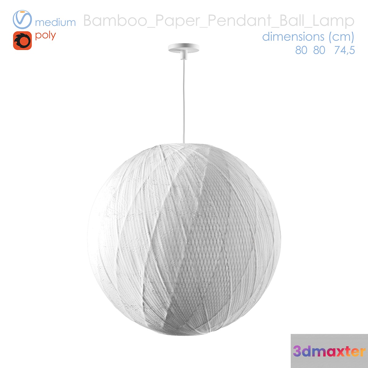 paper lamp 3D Max